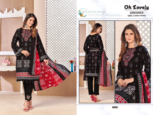 Oh Lovely Tehzeeb Karachi Cotton Casual Daily Wear Printed Dress Material Collection